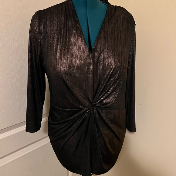 Alfani Metallic Twist Top - Size XL - Picture 6 of 6